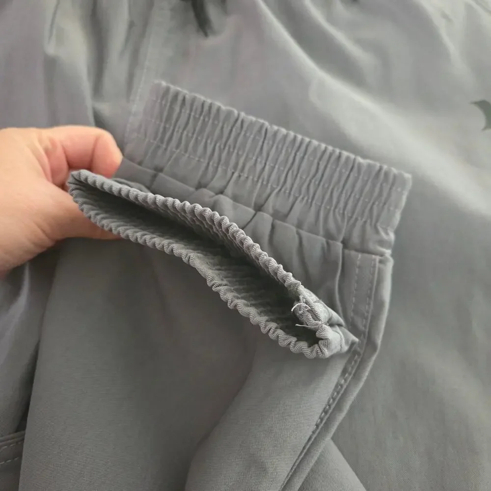NEW Hurley Youth Boys Sz 18-20 Gray Tapered Fit Jogger Pockets Elastic Waist